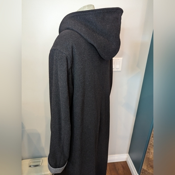 London Fog Wool Hooded trench coat Plus size 16 - Picture 8 of 12